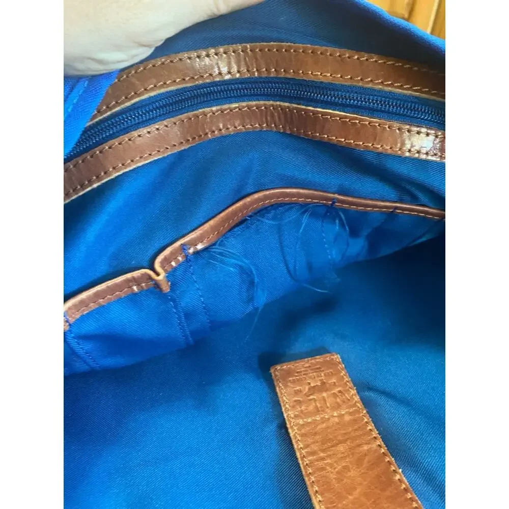 will leather goods blue and Green Canvas Messenger Bag give will 20 X 12 inches